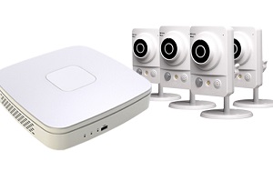 4 Channel 1 Megapixel NVR Kit with Wireless Network Cameras